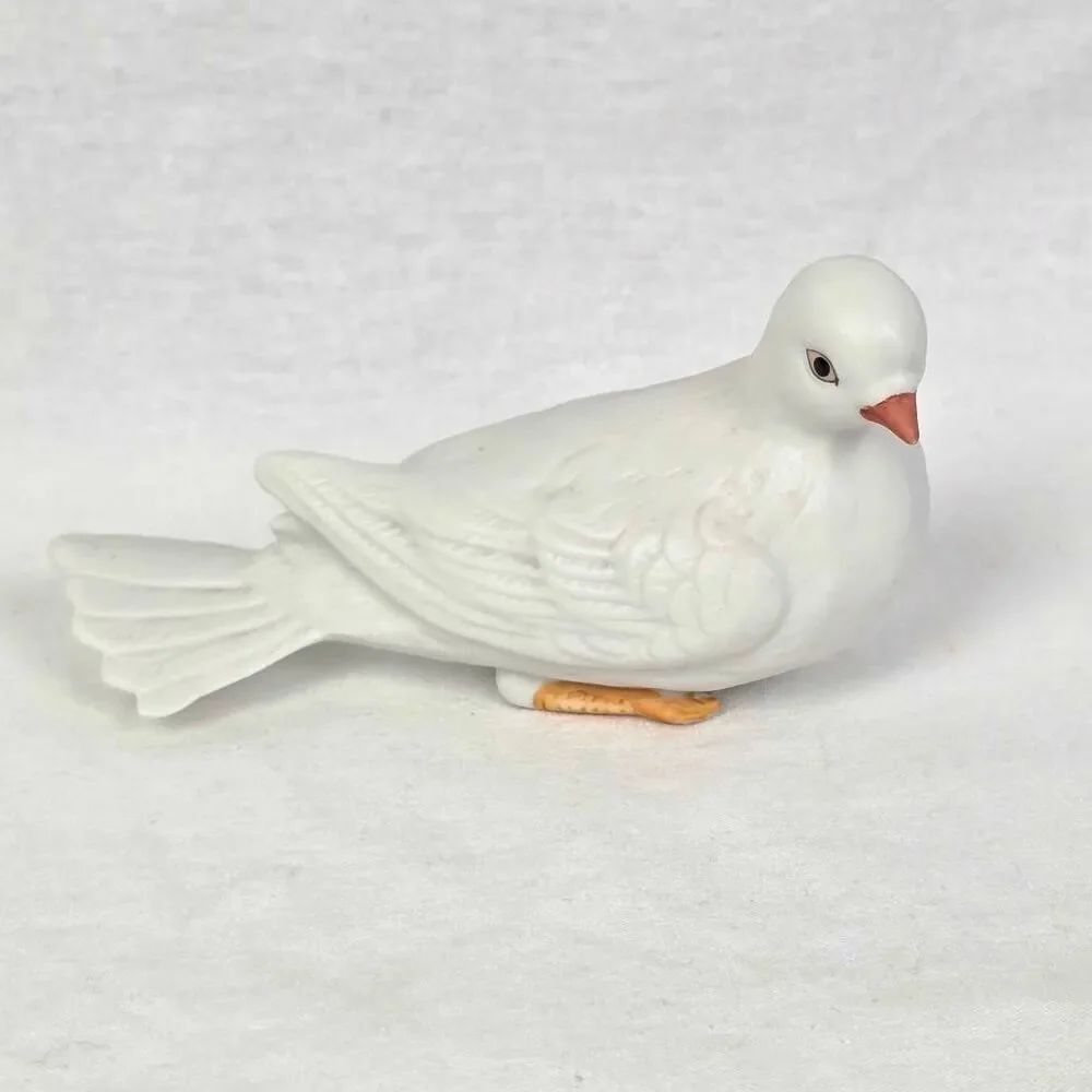 Homco White Dove Figurine Taiwan Vintage Decor